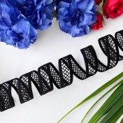 Отделочная резинка стрейч, 15 мм, черный артикул 3657ТР img