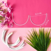 Каркасы (косточки) для бюстгальтера балконет, Arta-F ТИП 4- 90, 228 мм, артикул 601Ф img