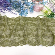 Кружево стрейч, хаки, шир. 16 см, арт. 1946К img