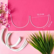 Каркасы (косточки) для бюстгальтера балконет, Arta-F ТИП 4- 110, 276мм, артикул 605Ф img