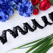 Отделочная резинка стрейч, 5 мм, черный артикул 3668ТР img