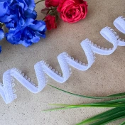 Отделочная резинка стрейч, 8 мм, белый 3592ТР img