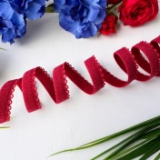 Отделочная резинка стрейч, 9 мм, красный темный артикул 3671ТР img
