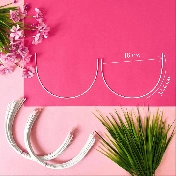 Каркасы (косточки) для бюстгальтера балконет, Arta-F ТИП 4- 130, 324мм, артикул 609Ф img