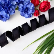 Бретелечная резинка, 20 мм, черный , артикул 3643ТР img