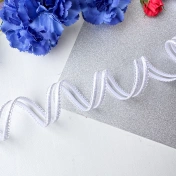 Отделочная резинка стрейч, 10 мм, белый артикул 3666ТР img