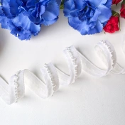 Бейка стрейч, резинка-поламка, 15 мм, молочный, артикул 3611ТР img