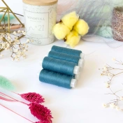 Нитки швейные для трикотажа, Omega 270, бирюзовый, №120 200м, 733Н img