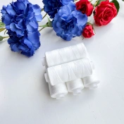 Нитки швейные , молочный , №40/2, намотка 400 м, 866Н img