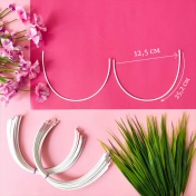 Каркасы (косточки) для бюстгальтера балконет, Arta-F ТИП 4- 100, 252 мм, артикул 603Ф img