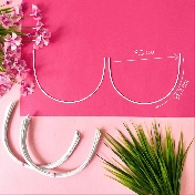 Каркасы (косточки) для бюстгальтера балконет, Arta-F ТИП 4- 125, 312мм, артикул 608Ф img