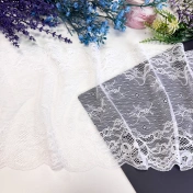 Кружево стрейч, белое, шир. 22 см, арт. 1934К img