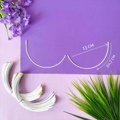 Каркасы (косточки) для бюстгальтера классические, Arta-F ТИП 2- 80, 207 мм, артикул 10Ф img