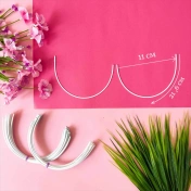 Каркасы (косточки) для бюстгальтера балконет, Arta-F ТИП 4- 85, 216 мм, артикул 600Ф img