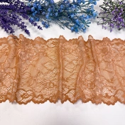 Кружево стрейч, бежевое темное, шир. 17 см, арт. 1944К img