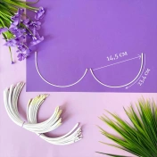 Каркасы (косточки) для бюстгальтера классические, Arta-F ТИП 2- 95, 234 мм, артикул 18Ф img