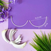 Каркасы (косточки) для бюстгальтера классические, Arta-F ТИП 2- 65, 180 мм, артикул 5ф img