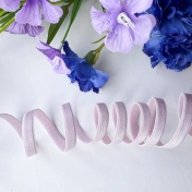 Бретелечная резинка стрейч, 8 мм, цветок миндаля артикул 3539ТР img