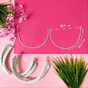 Каркасы (косточки) для бюстгальтера балконет, Arta-F ТИП 4- 135, 336мм, артикул 610Ф img