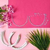 Каркасы (косточки) для бюстгальтера балконет, Arta-F ТИП 4- 105, 264 мм, артикул 604Ф img