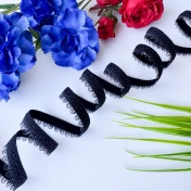 Отделочная резинка стрейч, 8 мм, черный 3603ТР img