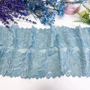 Кружево стрейч, зеленое, шир. 17 см, арт. 1932К img