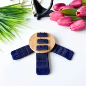 Застежка для бюстгальтера, шир. 38 мм, синий темный 753БЗ img