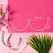 Каркасы (косточки) для бюстгальтера балконет, Arta-F ТИП 4- 115, 288мм, артикул 606Ф img