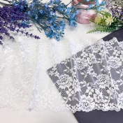 Кружево не стрейч, белое, шир. 17 см, арт. 1953К img