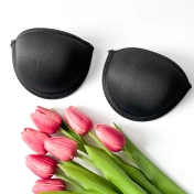 Поролоновая чашка балконет Push-up с косточкой, черный, 90, артикул 727Ф img