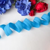 Бейка стрейч, резинка-поламка, 15 мм, голубой яркий, артикул 3687ТР img